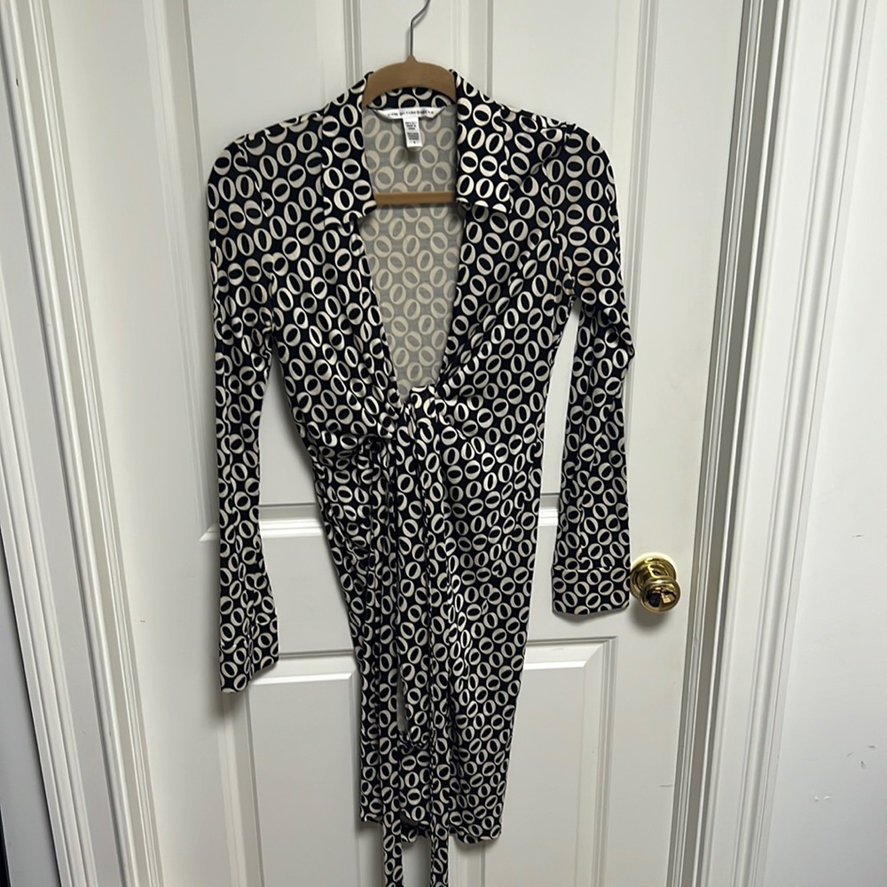 Diane Von Furstenberg womens wrap dress